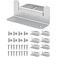 SUNMAK 8 units per set Solar Panel Mounting Z Brackets Lightweight Aluminum Corrosion-Free for solar panels installed on RVs, Trailers, Boats, Yachts, Wall, Cabins, Sheds, Garages&Other Off Gird Roofs