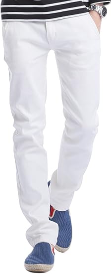 Amazon オフホワイト M ベストマート Bestmart チノパン チノパンツ カツラギ ストレッチ スキニーパンツ メンズ 男性 スキニー Ykkジップ 春 夏 005 6 ロングパンツ 通販