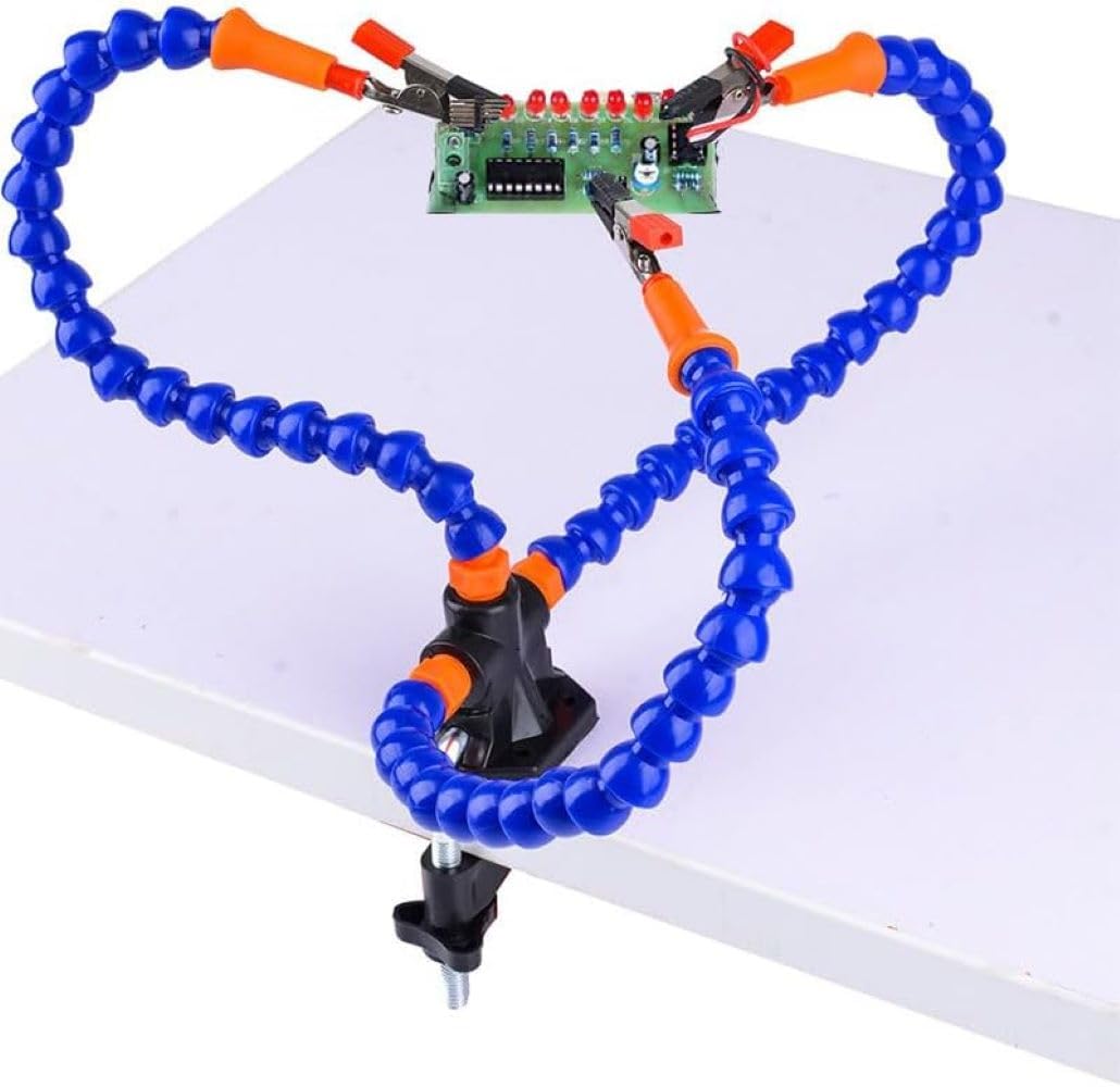 Helping Hands Soldering, Third Hand, Soldering Station with 3 Flexible Arms, Simple Design for Easy Operation for Welders, Jewellery Makers, Craft Lovers