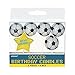 amscan Soccer Birthday Toothpick Candle Set, Party Decoration, Black / White, 3