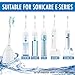 Replacement Brush Heads Generic Philips Sonicare e-Series e7000 e9000 e5000 e5300 e5500 e5700 a4000 e3000 Fits Advance Essence Elite CleanCare Xtreme Plaque Removal Gum Health 4pcs