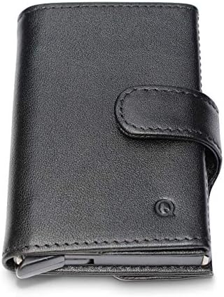 RFID Blocking Wallet for Men - Model Flip | Genuine Cowhide Leather | Aluminium Case Credit Card Holder | Pop-up Card Ejector | Slim Design with Bill and Coin Pocket | A Complete Wallet