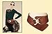 JasGood Women's Wide Elastic Stretch Adjustable Waist Belt Fashion Snake Pattern (Suit Waist 33-38 Inch, Brown)
