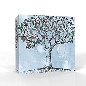 Wall26-Canvas Wall Art-Abstract Black and White Tree-Giclee Painting Wall Bedroom Living House Decoration Home Art - 12x12 inches