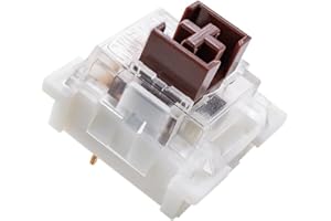 GRANVELA OUTEMU Medium-Low Profile Brown Switches, 3-Pin 1.6mm Travel Distance Thin Tactile Key switches - 108 Pack Switches for Mechanical Keyboard