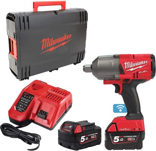 Milwaukee 0 M18ONEPP2Q-502B Cordless Impact Wrench 3/4 18V Red