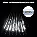 String Lights By LYlife,Waterproof LED Meteor Shower Rain Lights Falling Raindrop Fairy Lights With 30CM 8 Tubes 144 LEDs For Holiday Party Wedding Christmas Tree Decoration (30CM, White)
