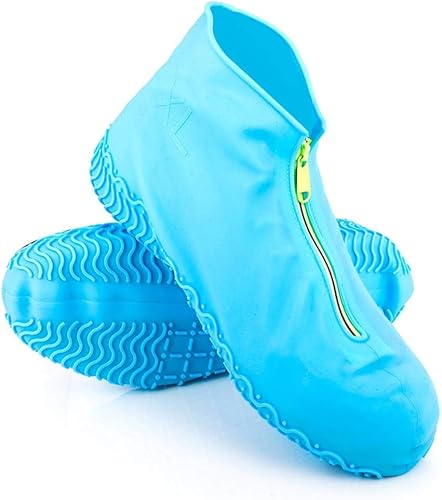 Amazon 1ペア再利用可能なシリコン靴カバーl Xl防水レインシューズカバー屋外キャンプ滑り止めゴム長靴 靴カバー シューズカバー
