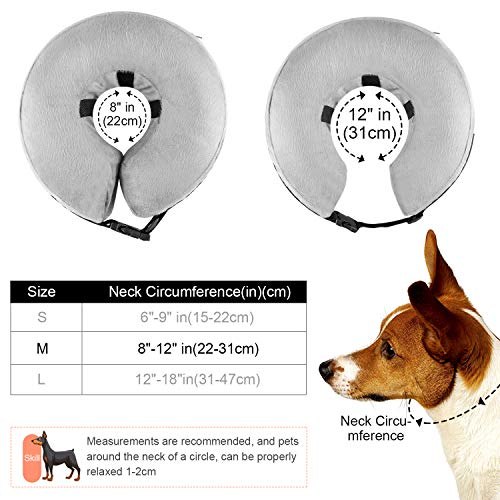 ONSON Dog Cone Collar Soft Inflatable Dog Collars for After Surgery