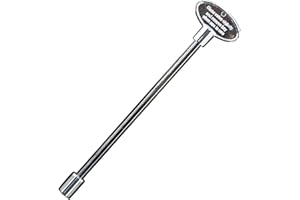 Himaweek Universal Gas Valve Key for Gas Fire Pits and Fireplaces Fits Both 1/2" and 3/4" Turn Ball Valve (8-Inch)
