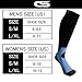 CS CELERSPORT 3 Pairs Compression Socks 20-30mmHg for Men and Women-Best Stockings for Running, Traveling, Shin Splints, Nurse, Athletic and Pregnancy Blue S/M