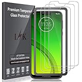 [3 Pack] LK Screen Protector for Motorola Moto G7 Power, [New Verison] [Frame-Installation] Tempered-Glass 9H Hardness, Anti Scratch