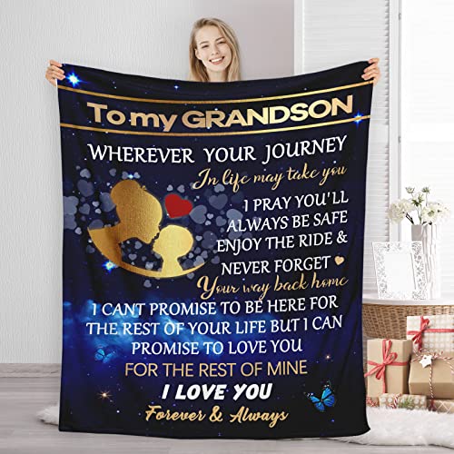 Grandson Gifts from Grandma, to My Grandson Blanket
