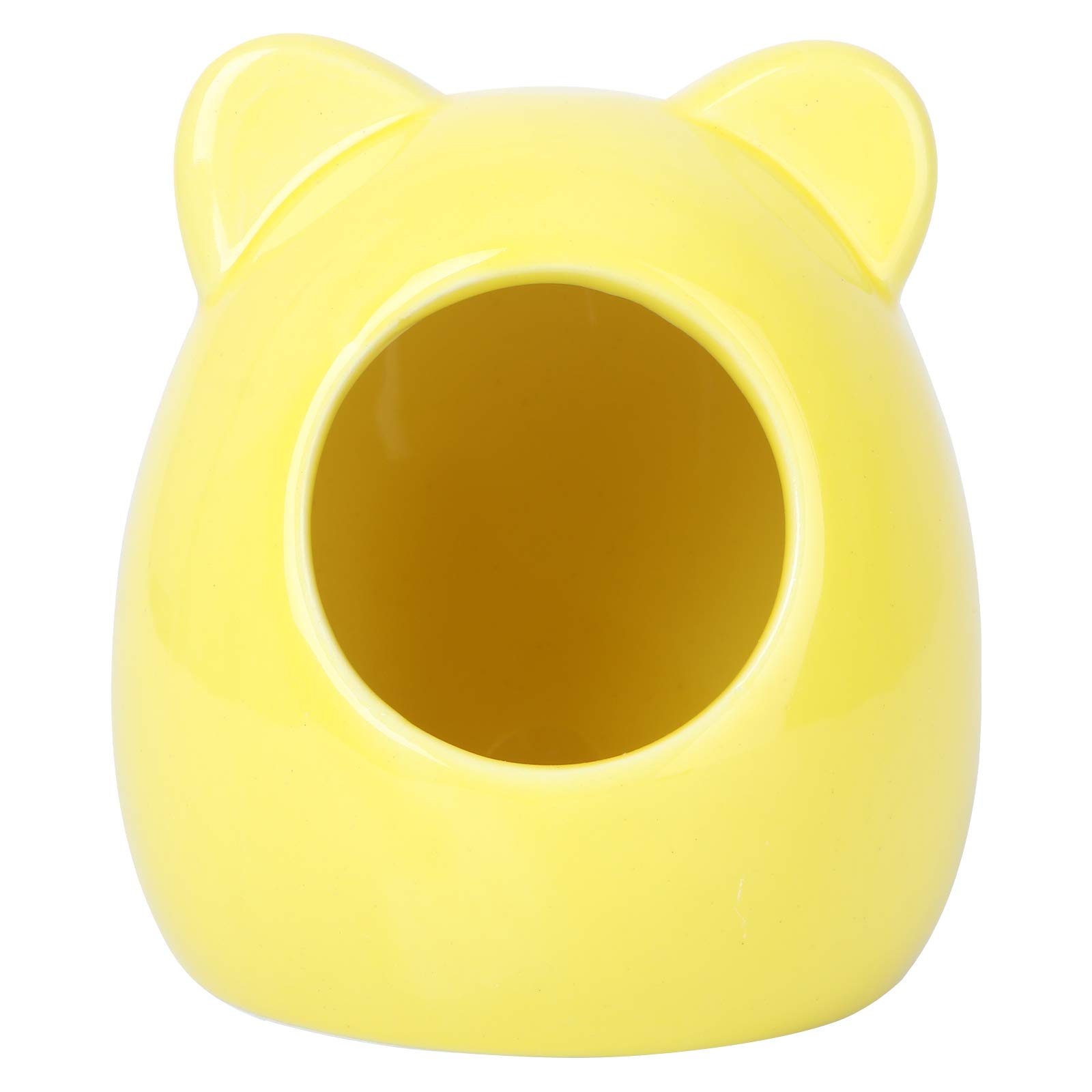Balacoo Small Animal House, Ceramic Hamster Bedding Hideout Nest, Critter Bath for Chinchilla Hamster Rat Gerbils (Random Color)