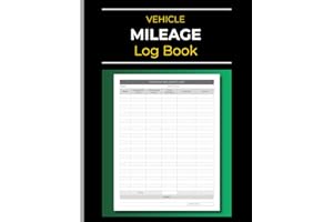 Vehicle Mileage Log Book: Car / Auto / Truck Miles & Km tracker | Odometer & Distance Records | 105 Pages | Large Format: 8.5