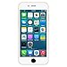 Uhippo Home Button Sticker(Support Fingerprint Indentification System Touch ID) for iPhone 5s iPhone 6 iPhone 6 Plus (Silver Ring Black Button)