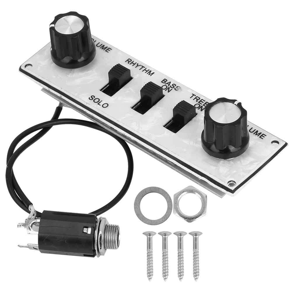 Electric Guitar Control Plate Circuit Board Metal Prewired Control Plate with Wiring Harness Knobs for Guitar Replacement Parts, Telecaster Control Plate Musical Instrument Accessories