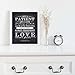Ocean Drop Photography Corinthians 13;4-8 Love is Patient Quote Chalkboard Sign, Perfect Wedding or Anniversary Gift (8x10)