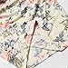 Women's Floral Printed Bodycon Maternity Dress Nursing Short Sleeve Ruched Sides Knee Length Beige Flower S