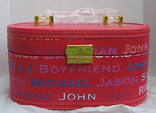 Kate Walsh Boyfriend Red Train Case for Makeup, Jewelry, Travel or Storage Case Only