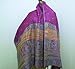 Exotic Floral Pattern Luxurious Pashmina Chic Winter Warm Purple Scarf Shawl Wrap #L01