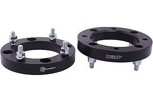 VLAOSCHI Black Forged 4x137 ATV Wheel Spacers 1 Inch with 10x1.25 Studs Compatible with Kawasaki Can-Am Bombardier Suzuki 4 Lug 4/137 for Outlander Commander Renegade Mule Prairie - Pack of 2