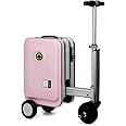 Airwheel SE3S Smart Riding Luggage Electric Suitcase Scooter with Removable Battery (pink)