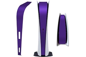 ZJRUI PS5 Console Middle Skin, Integral PS5 Digital Edition Host Middle Strip Sticker, Console Center Part Protection Strip Film, PS5 Middle Sticker Durable Scratch Resistant (Galactic Purple)