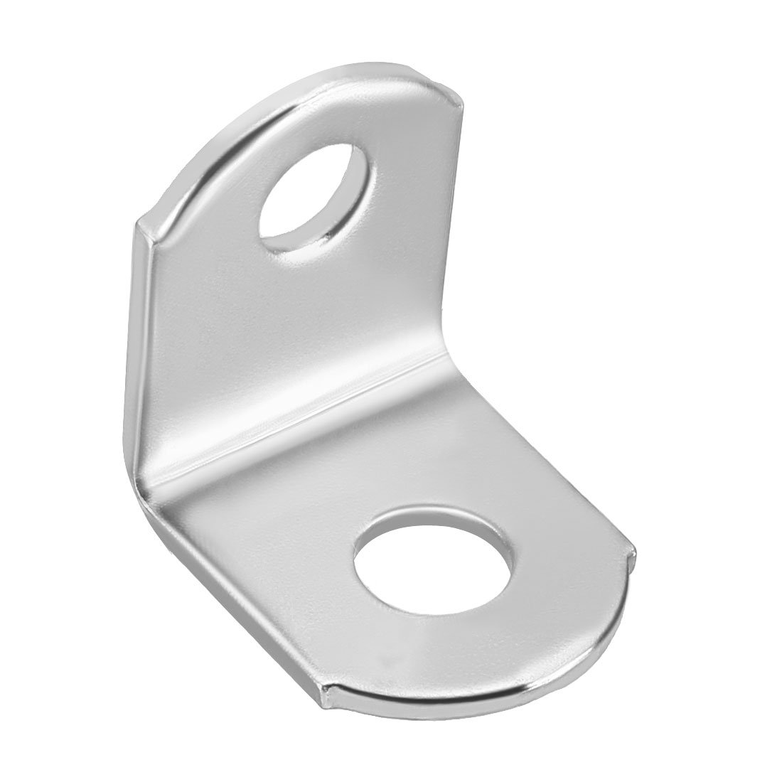 sourcing map Stainless Steel Shelves Corner Brace 18mmx18mmx15mm, Joint Round End L Shape Angle Corner Fastener Joints Support Bracket, Pack of 20