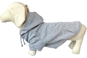 LOVELONGLONG Pet Clothing Dachshund Dog Clothes Coat Hoodies Winter Autumn Sweatshirt for Dachshund Dogs 10 Colors 100% Cotton 2018 New (D-S, Gray)