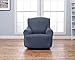 Lucia Collection Basic Strapless Slipcover. Form Fit, Slip Resistant, Stylish Furniture Shield / Protector Featuring Lightweight Corduroy Fabric. By Home Fashion Designs Brand. (Chair, Grey)