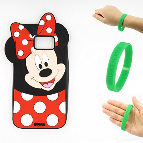 G935T Case,Galaxy S7 Edge Minnie Mickey Case,Bat King 3D Cute Cartoon Mouse Minnie Soft Silicon Gel Rubber Case Cover Skin for Samsung Galaxy S7 Edge SM-G935(T-Mobile)(Smile Minnie)