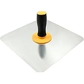 HARSKIYER Aluminum Plastering Hawk 12in Soft Grip Handle Mortar Board | 300mm Aluminum Square Blade, Detachable TPE Soft Grip, Ergonomic Anti-Fatigue, Rust-Resistant, Cement Drywall Plaster