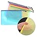 Outus 6 Pieces A4 Size Mesh Document Bag Zip File Bag with Zipper for Cosmetics Offices Supplies Travel Accessories, 6 Colors