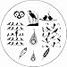 Born Pretty Nail Art Stamping Template Image Plate Cute Birds Feather BP58