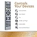 GE Universal Remote Control for Samsung, Vizio, LG, Sony, Sharp, Roku, Apple TV, RCA, Panasonic, Smart TVs, Streaming Players, Blu-ray, DVD, Simple Setup, 4-Device, Silver, 33709thumb 2