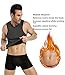 NINGMI Neoprene Slimming Vest Sweat Sauna Suits Gym Mens Weight Loss Shapewear,Gray black,X-Large