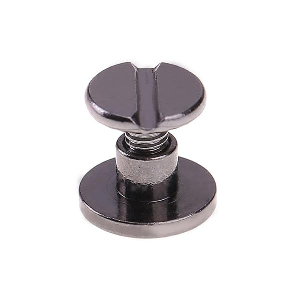 vanpower 20 Stück Kupferbindung Chicago Bolzen Schrauben, Flachgürtel Solide Nagel Nieten für DIY Leder Handwerk Dekoration B