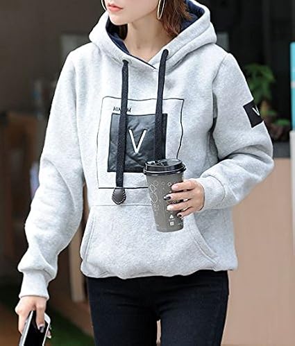 Amazon Allure レディース プルオーバー パーカー フード付き 選べる3色 コットン素材 ルーズスタイル レイヤーコーデ ゆったり カジュアル トップス 秋冬 My1212 トレーナー パーカー 通販