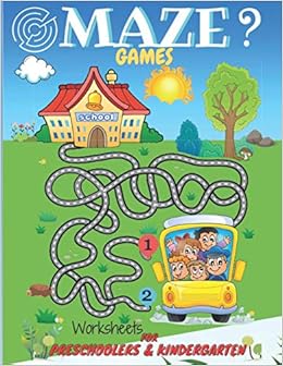 maze games worksheets for preschoolers kindergarten fun 80 education maze game for kids 4 years old first and second graders boys girls easy children cartoon style labyrinth conundrum minimalist donuts lovers
