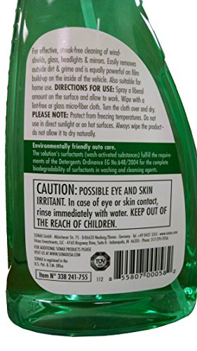 Sonax (338241-755) Glass Cleaner - 16.9 fl. oz.