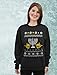 Tstars Funny Jewish Holidays Ugly Christmas Hanukkah Women Sweatshirt Medium Navy