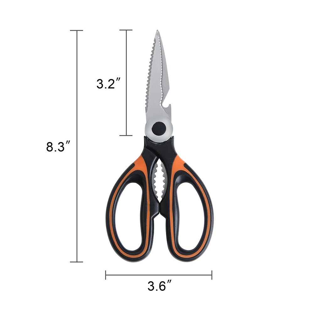 Kitchen Shears Heavy Duty, Ultra Sharp Multi-Purpose Kitchen Scissors for Poultry Meat Fish Herbs and Vegetables