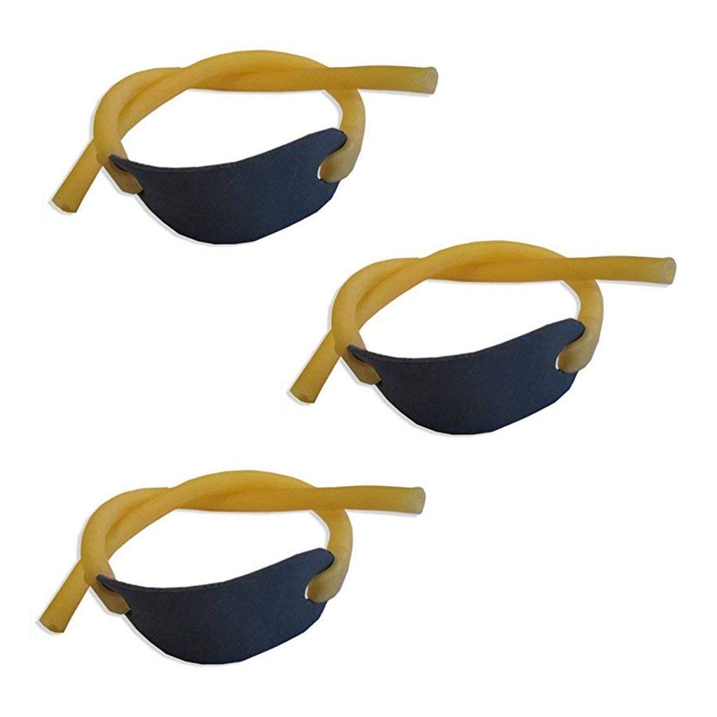 HONGCI 3Pack Slingshot Rubber Bands Hunting Catapults Rubber Bands (Single rubber band 3pcs)