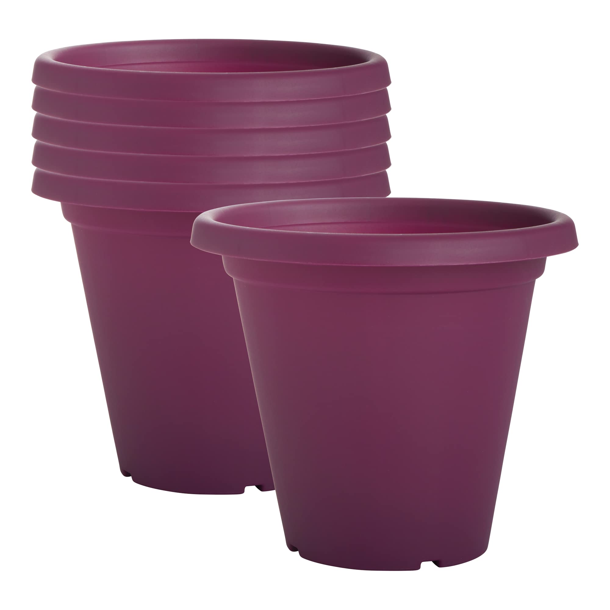 Clever Pots Plastic Plant Pot, 6x19cm Outdoor or Indoor Plant Pot with Drainage Holes, Lightweight and Weather Resistant Planter for Flowers and Plants, Ideal for Garden, Decking & Patios, Orchid