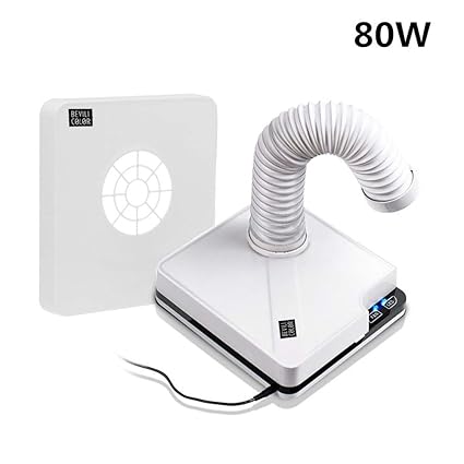 Anself 80W Profi Nagelstaubabsauger, Staubabsaugung für Nagel Einbau Absaugung für Nageltisch Nagelstudio (weiß 2)
