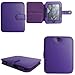 Mochie Barnes Noble Nook 2 2nd Edition Generation Simple Touch Genuine Leather Case Cover Purple