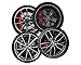 Luxury Car Wheels Coaster Set- 4 Piece Set - Neoprene for Drinks