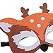 8 Pieces Forest Friends Felt Animal Mask for Birthday Party Favors Dress-Up Costume