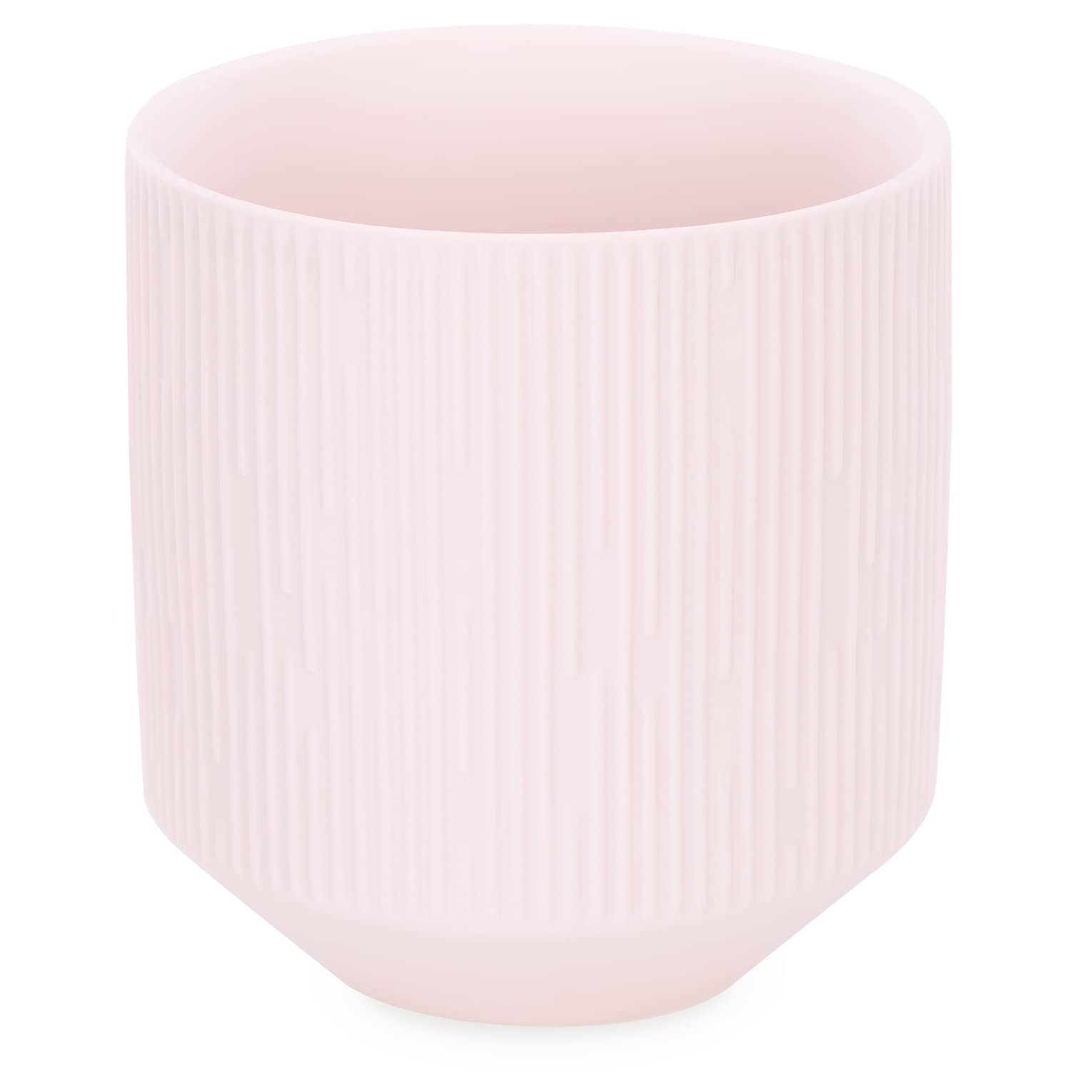 AmeliaHome Paso Ceramic Storage Box Organiser Flower Pot 9 x 9.8 cm Powder Pink